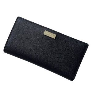 Kate Spade saffiano leather black wallet